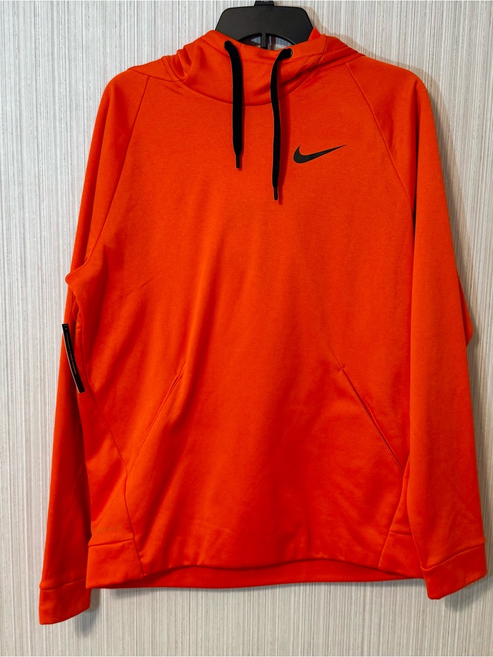 NWT Nike DriFit Orange Standard Fit Hoodie Medium